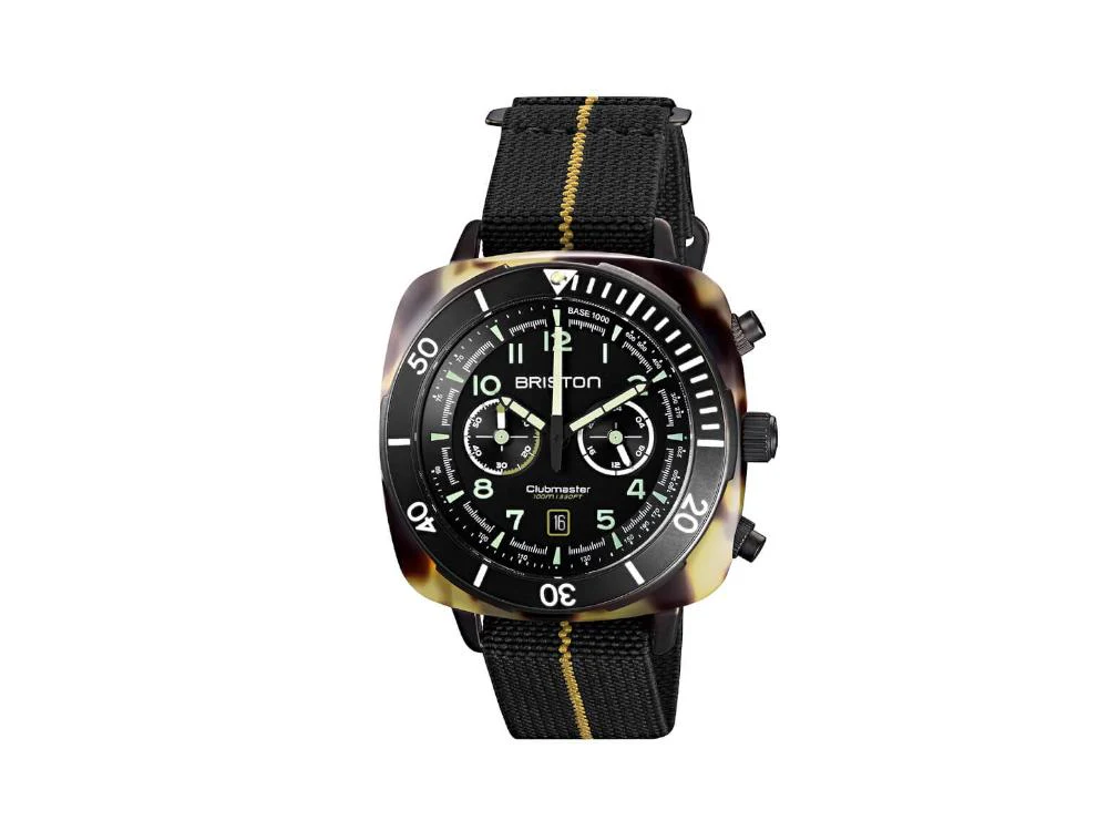 Briston Clubmaster Outdoor Safari Quartz Watch, 44 mm, 23144.PBAM.TS.5.EBK - Image 2