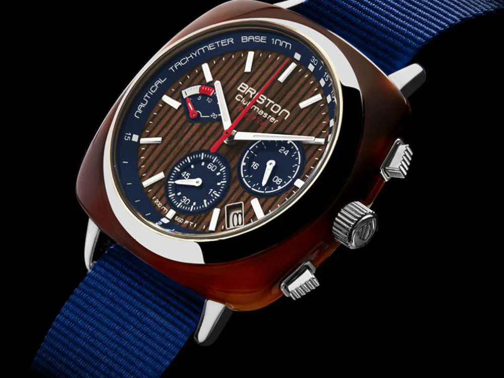 Briston Clubmaster Regatta Quartz Watch, Brown, 42 mm, 241542.SA.T.15W.NNB - Image 5
