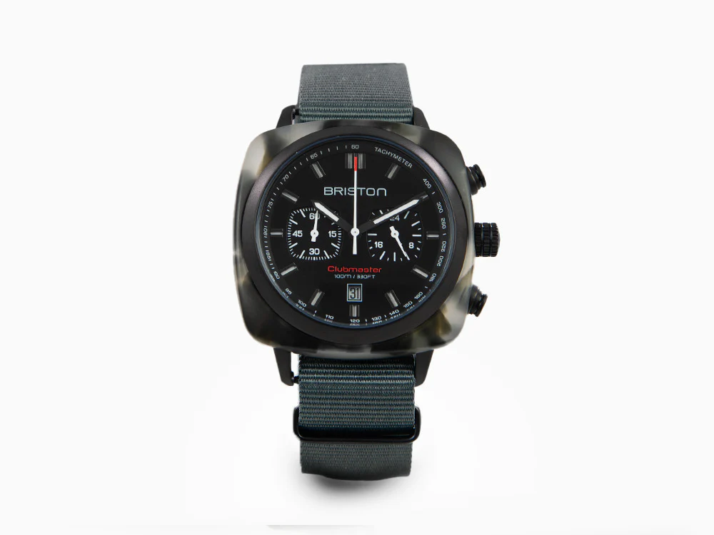 Briston Clubmaster Sport Quartz Watch, Black, 42 mm, 18142.PBAM.GTS.3.NG - Image 2