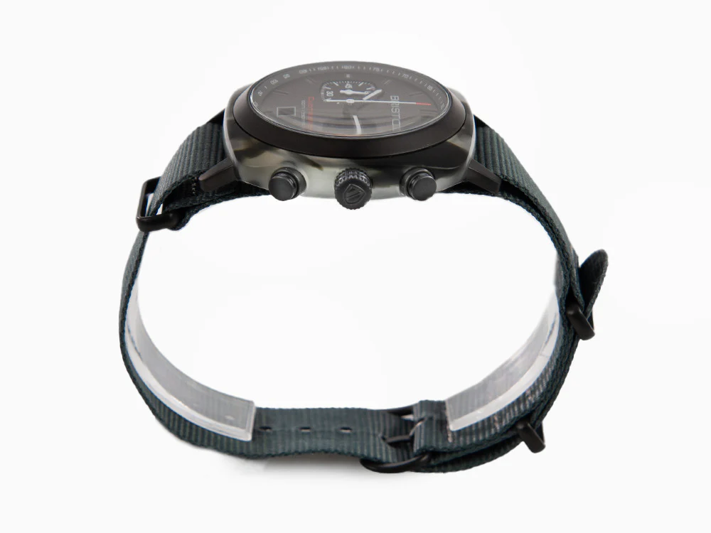 Briston Clubmaster Sport Quartz Watch, Black, 42 mm, 18142.PBAM.GTS.3.NG - Image 5