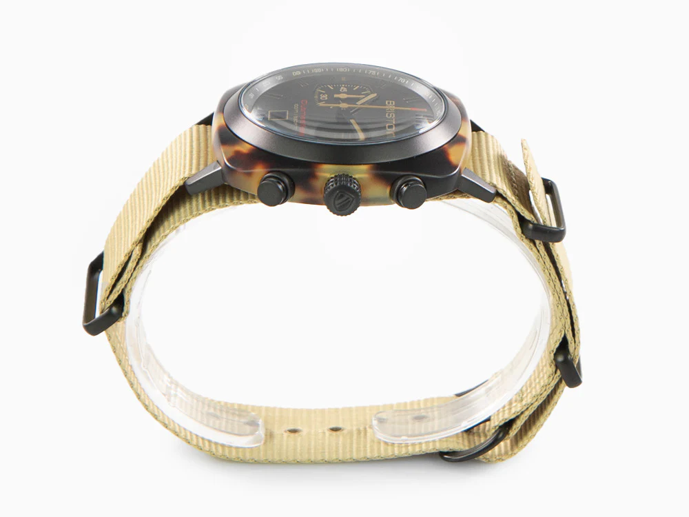 Briston Clubmaster Sport Quartz Watch, Black, 42 mm, 18142.PBAM.TSS.5.NK - Image 5