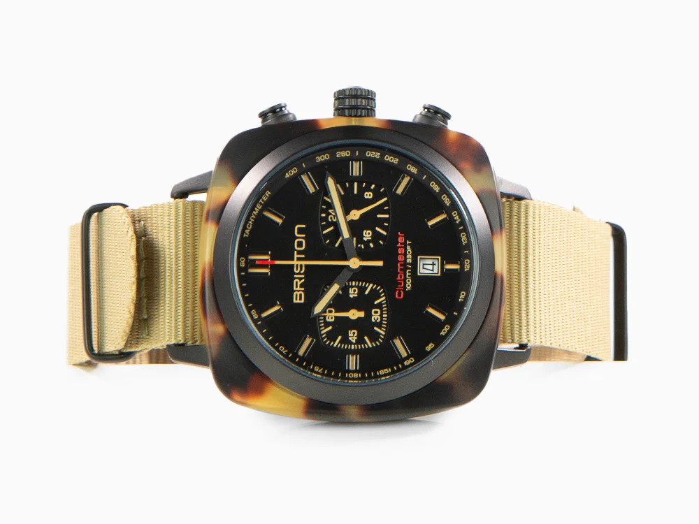 Briston Clubmaster Sport Quartz Watch, Black, 42 mm, 18142.PBAM.TSS.5.NK - Image 7