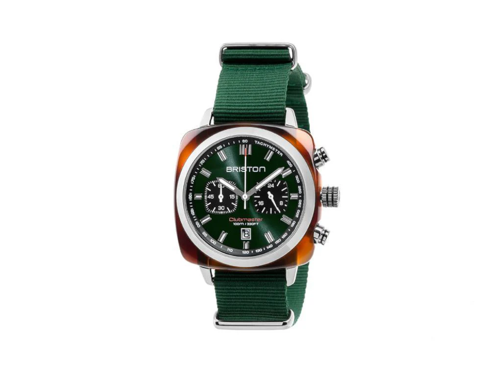Briston Clubmaster Sport Quartz Watch, Green, 42 mm, 17142.SA.TS.10.NBG - Image 2
