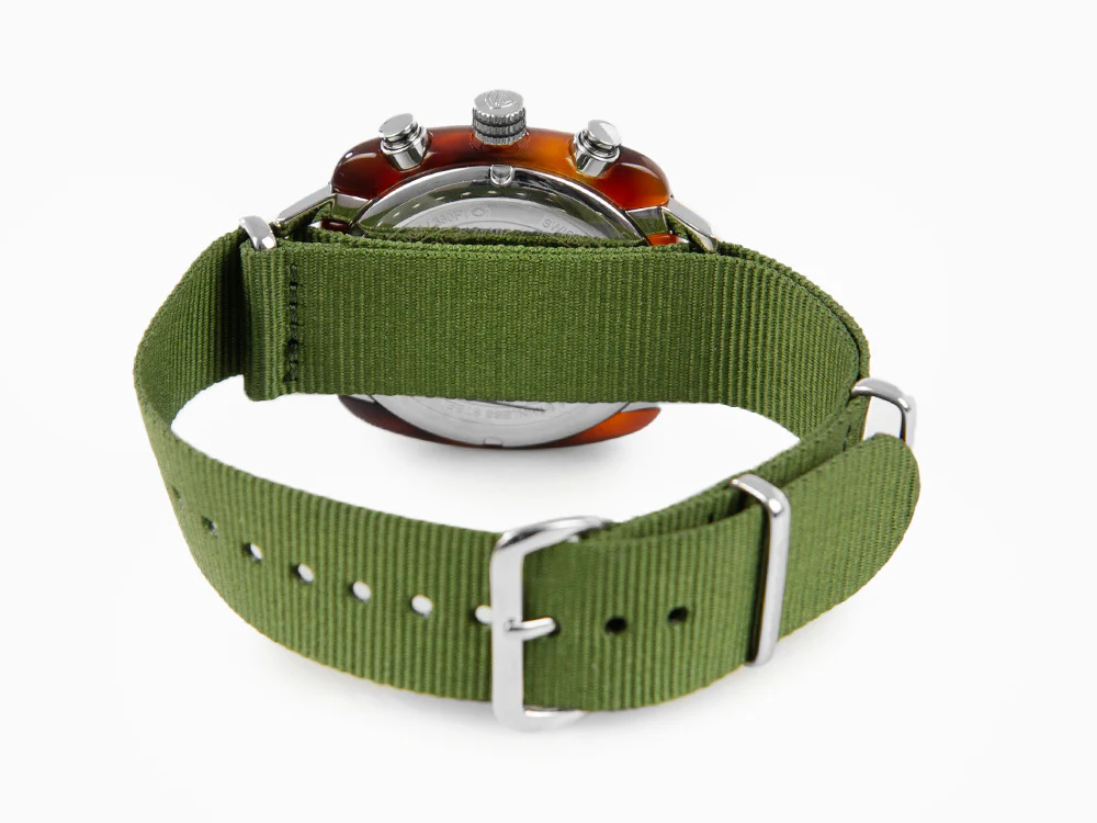 Briston Clubmaster Sport Quartz Watch, Green, 42 mm, 20142.SA.TS.26.NOL - Image 3