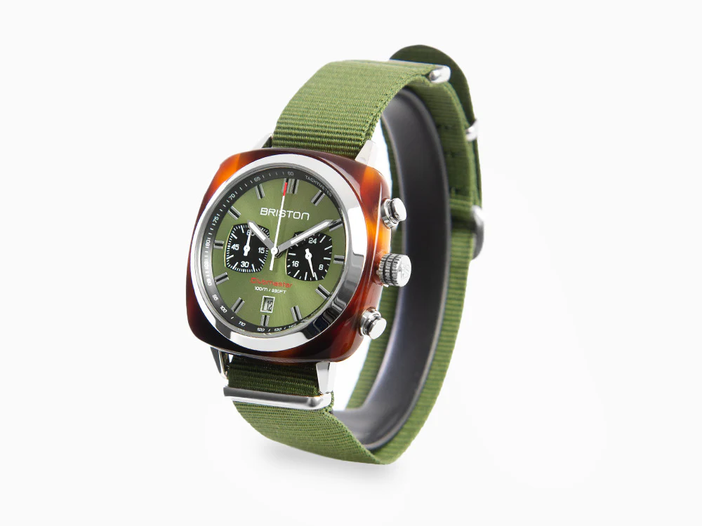 Briston Clubmaster Sport Quartz Watch, Green, 42 mm, 20142.SA.TS.26.NOL - Image 4