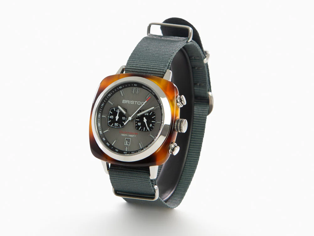 Briston Clubmaster Sport Quartz Watch, Grey, 42 mm, 17142.SA.TS.11.NG - Image 4