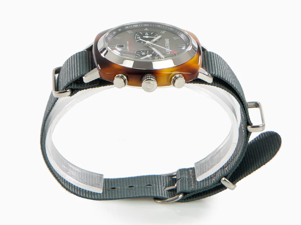 Briston Clubmaster Sport Quartz Watch, Grey, 42 mm, 17142.SA.TS.11.NG - Image 5