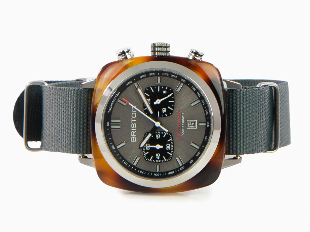 Briston Clubmaster Sport Quartz Watch, Grey, 42 mm, 17142.SA.TS.11.NG - Image 7
