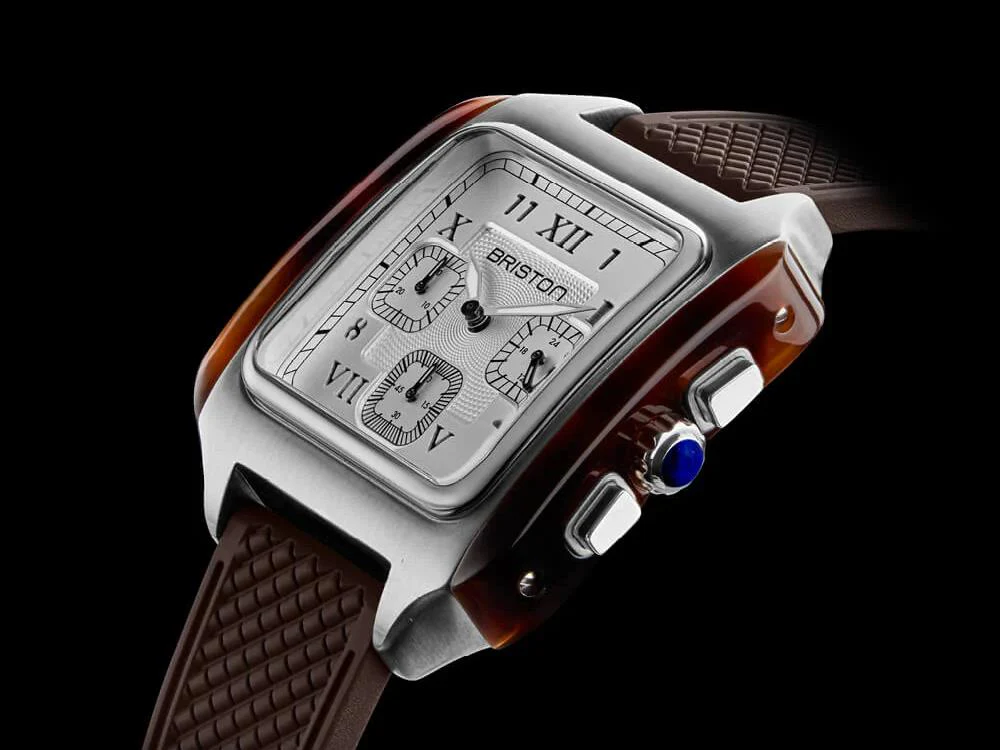 Briston Streamliner Kennedy Chrono Quartz Watch, 38,5mm, 251838.SA.T.2.FBR - Image 5