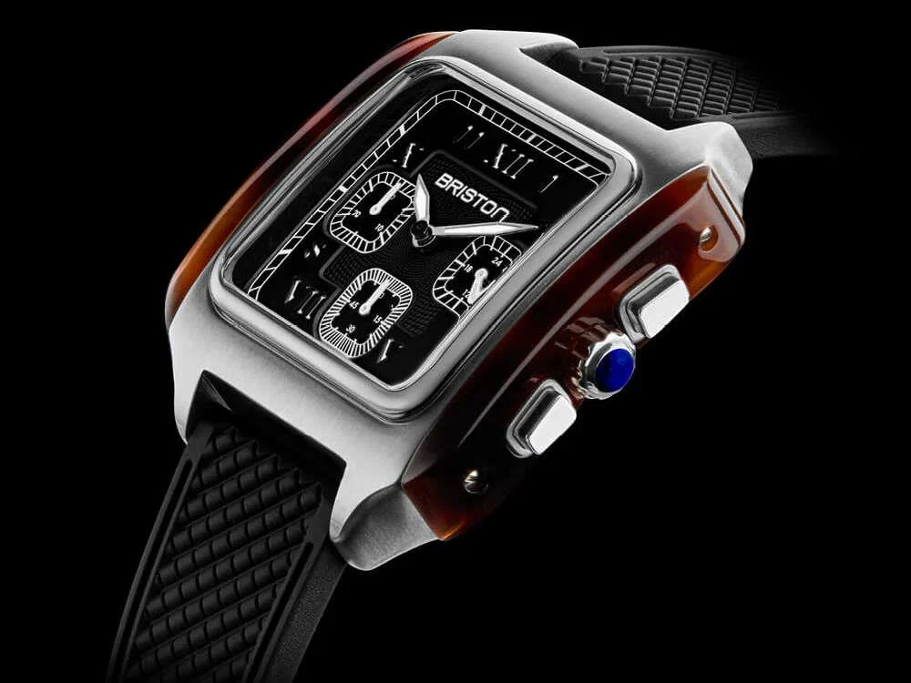 Briston Streamliner Kennedy Chrono Quartz Watch, Black, 38,5mm, 251838.SA.T.1.FB - Image 5