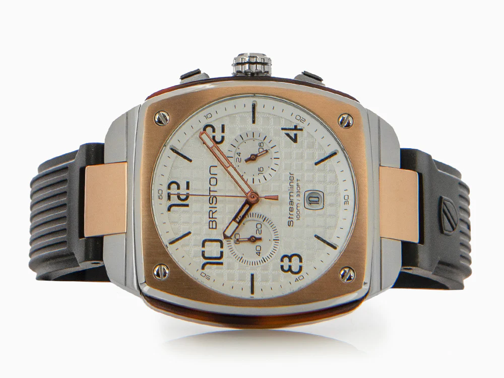 Briston Streamliner Urban Quartz Watch, PVD, White, 42 mm, 22142.RGS.T.2.RB - Image 7