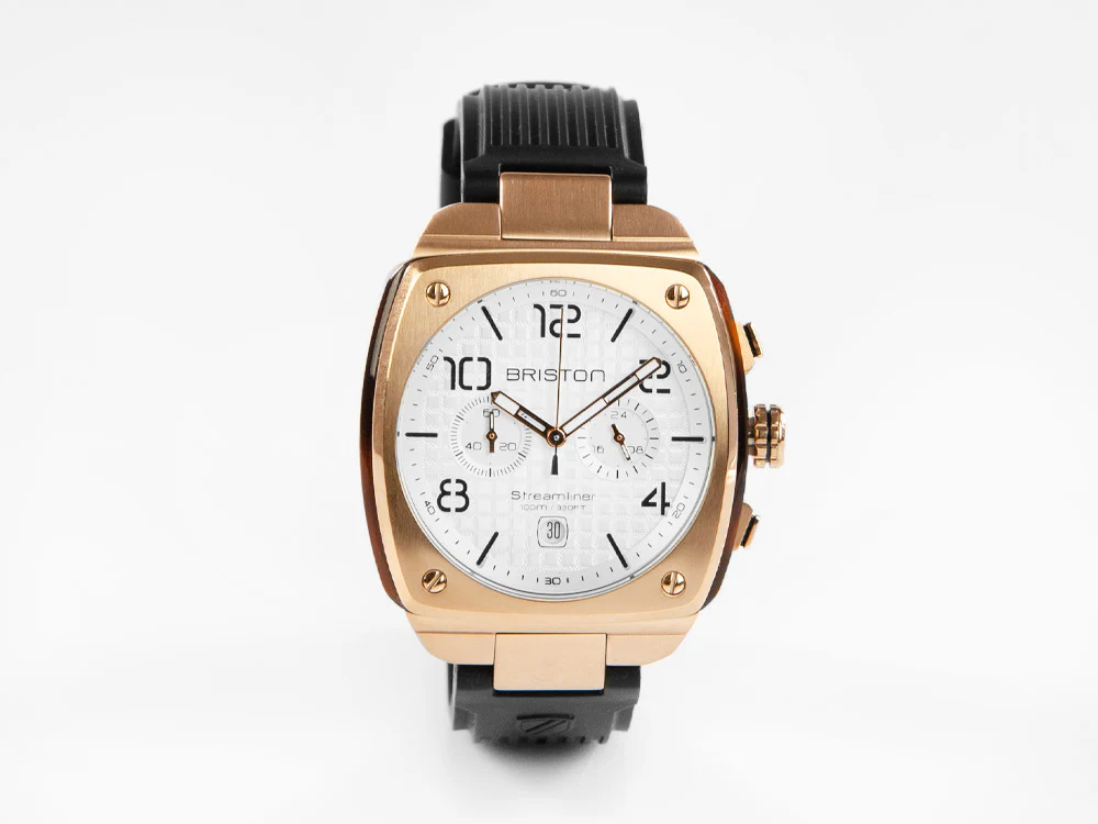 Briston Streamliner Urban Quartz Watch, PVD, White, 42 mm, 22142.SPRG.T.2.RB - Image 2