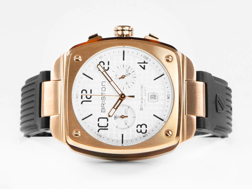 Briston Streamliner Urban Quartz Watch, PVD, White, 42 mm, 22142.SPRG.T.2.RB - Image 7