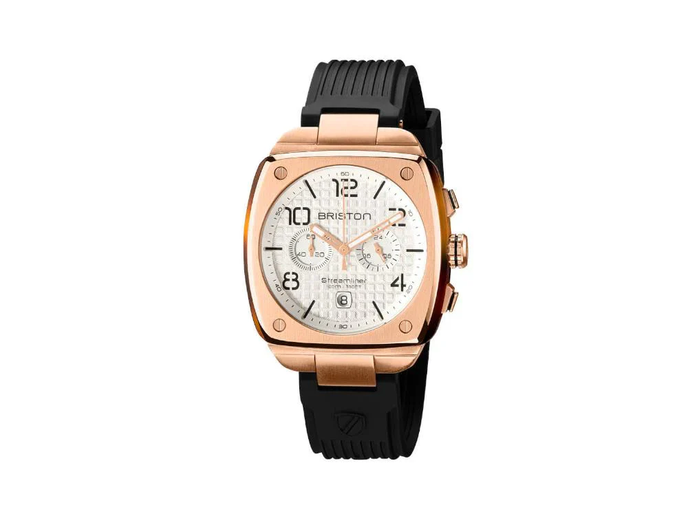 Briston Streamliner Urban Quartz Watch, PVD, White, 42 mm, 22142.SPRG.T.2.RB - Image 9