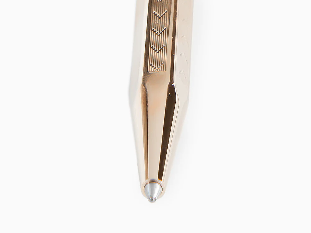 Caran d´Ache Ecridor Chevron Ballpoint pen, Brass, Rose Gold, 898.207 - Image 4