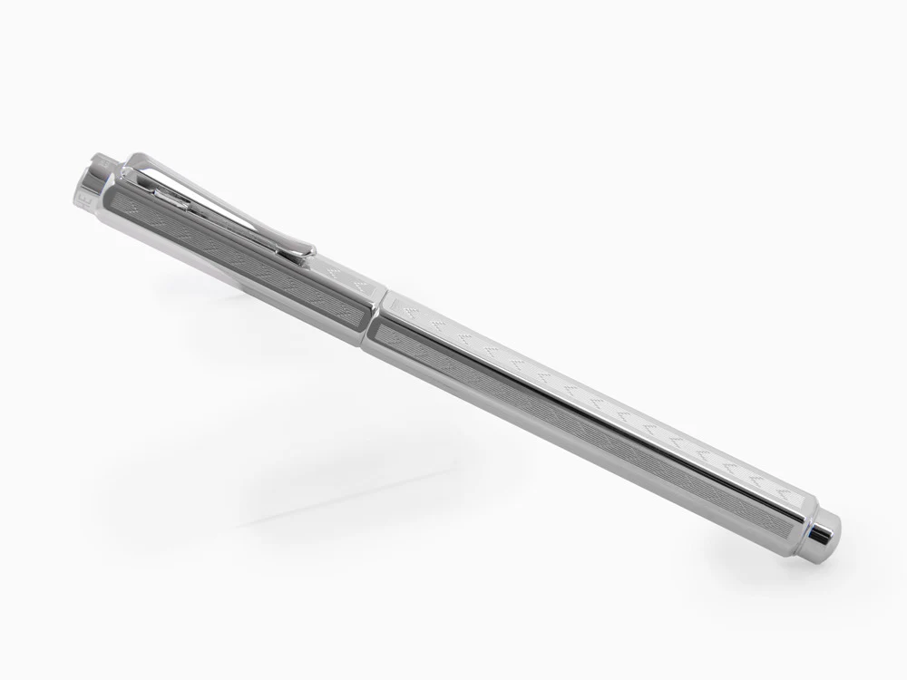 Caran d´Ache Ecridor Chevron Fountain Pen, Palladium, Silver, 958.286 - Image 3