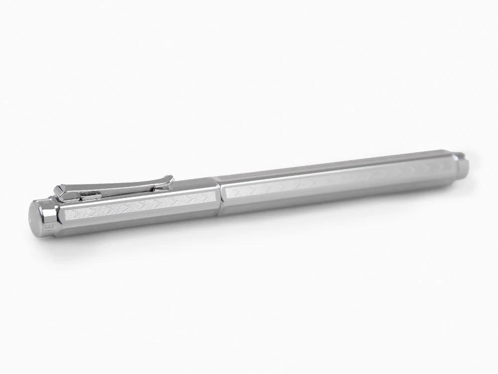 Caran d´Ache Ecridor Chevron Fountain Pen, Palladium, Silver, 958.286 - Image 6