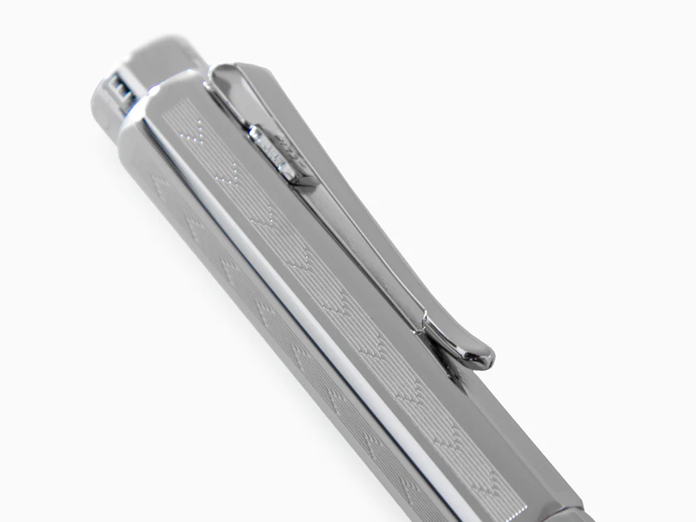 Caran d´Ache Ecridor Chevron Fountain Pen, Palladium, Silver, 958.286 - Image 7