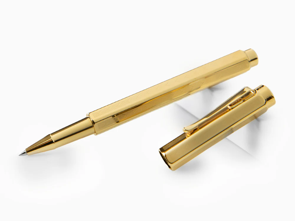 Caran d´Ache Ecridor Chevron Rollerball pen, PVD Gold, Gold, 838.208 - Image 4
