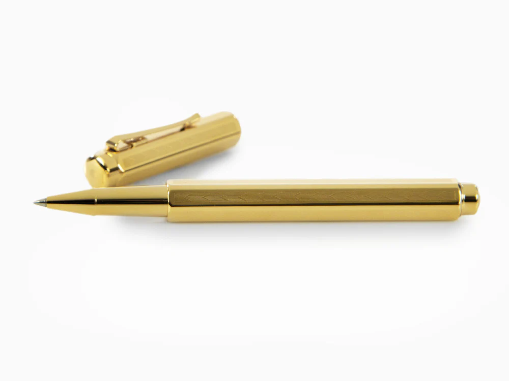 Caran d´Ache Ecridor Chevron Rollerball pen, PVD Gold, Gold, 838.208 - Image 7