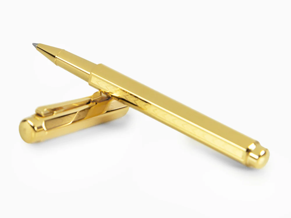 Caran d´Ache Ecridor Chevron Rollerball pen, PVD Gold, Gold, 838.208 - Image 8