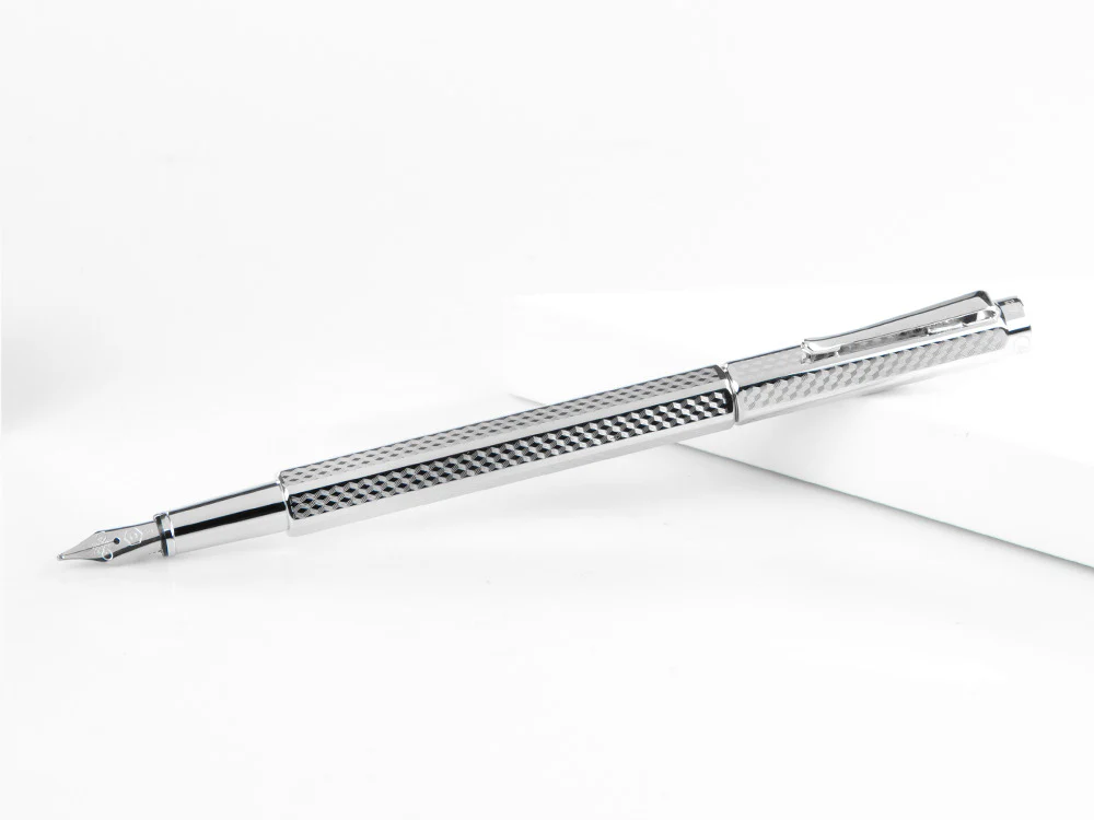 Caran d´Ache Ecridor Cubrik Fountain Pen, Palladium, Silver, 958.377 - Image 4