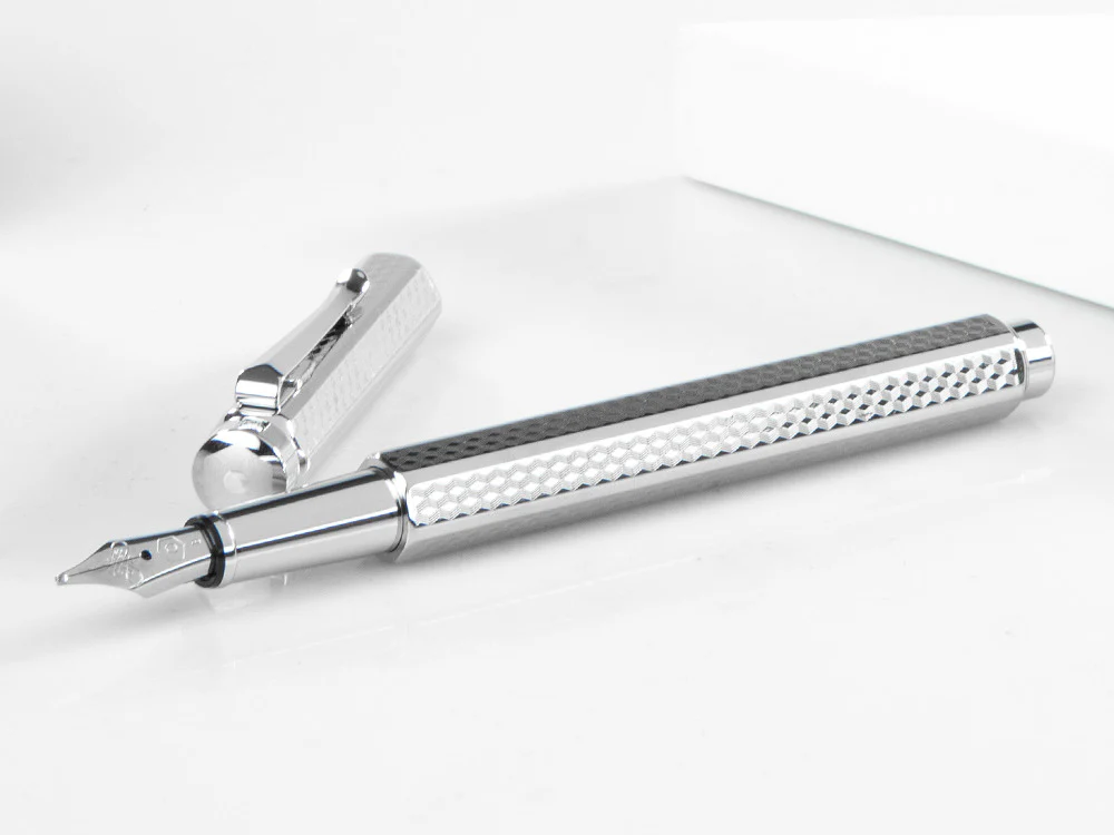 Caran d´Ache Ecridor Cubrik Fountain Pen, Palladium, Silver, 958.377 - Image 7