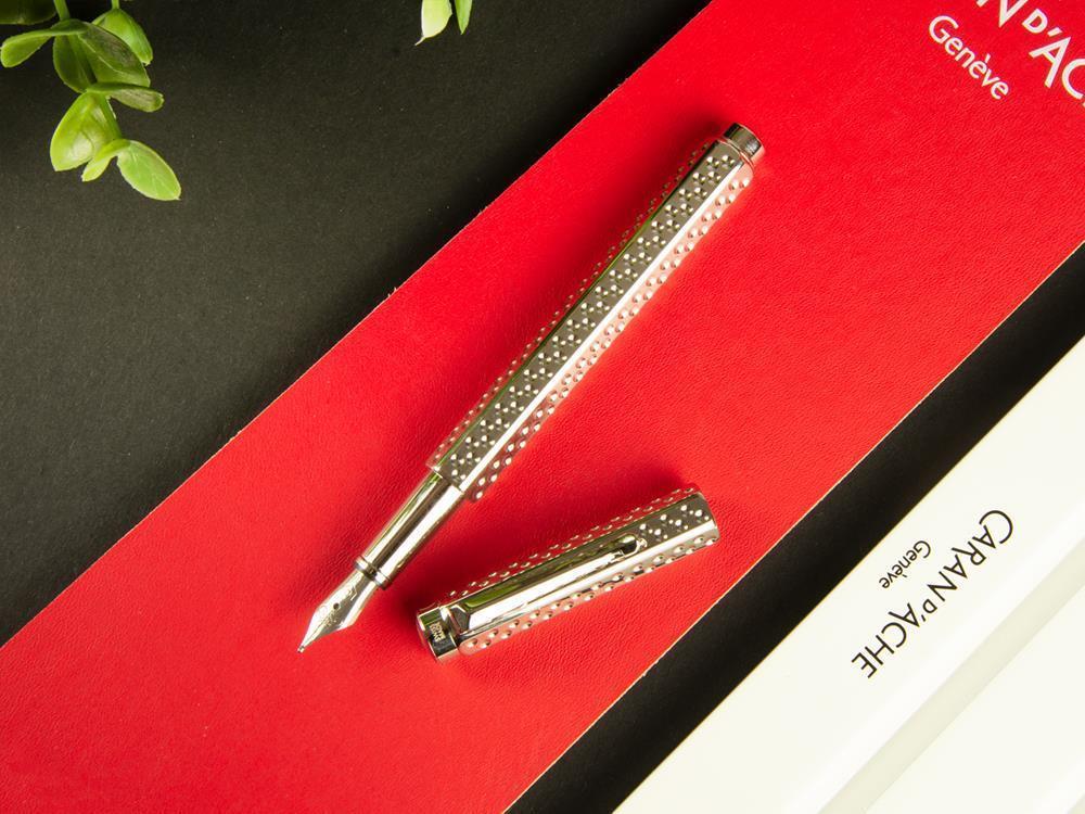 Caran d´Ache Ecridor Golf Fountain Pen, Palladium, Silver, 958.516 - Image 5