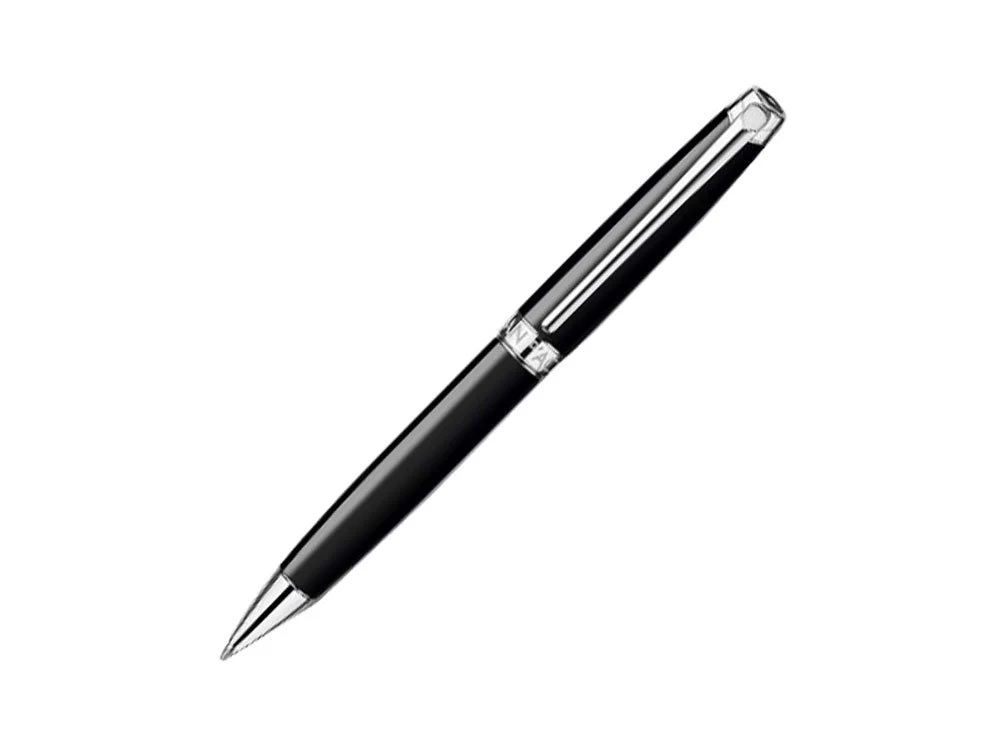 Caran d´Ache Léman Ebony Black Ballpoint pen, Lacquer, Rhodium, Black, 4789.782 - Image 2
