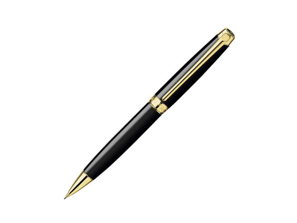 Caran d´Ache Léman Ebony Black Mechanical pencil, Black, Gold plated, 4769.282 - Image 2