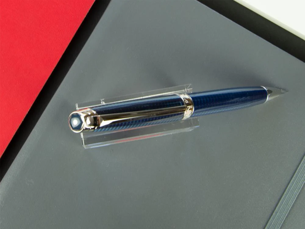 Caran d´Ache Léman Grand Bleu Ballpoint pen, Lacque, Rhodium Trims, 4789.168 - Image 5