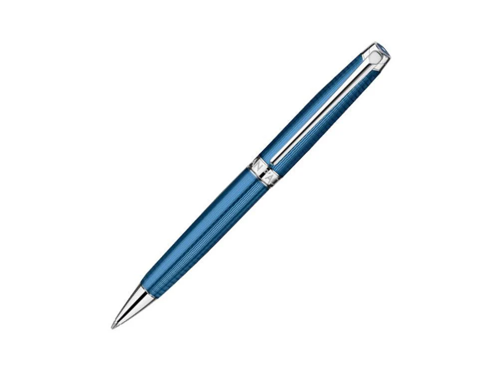 Caran d´Ache Léman Grand Bleu Ballpoint pen, Lacque, Rhodium Trims, 4789.168 - Image 6