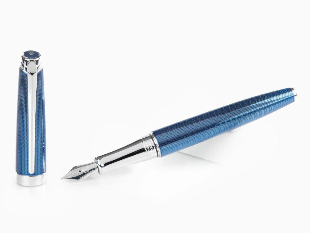Caran d´Ache Léman Grand Bleu Fountain Pen, Lacquer Blue, 4799.168 - Image 2