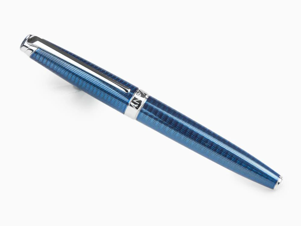 Caran d´Ache Léman Grand Bleu Rollerball pen, Lacquer, Rhodium Trims, 4779.168 - Image 3