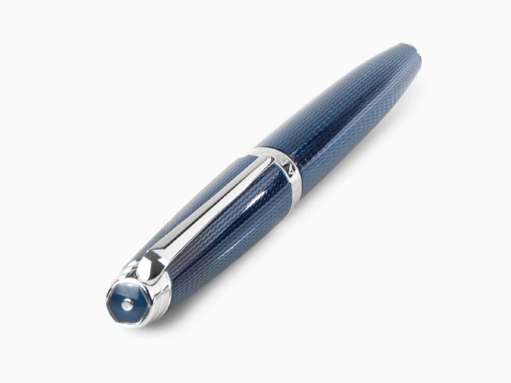 Caran d´Ache Léman Grand Bleu Rollerball pen, Lacquer, Rhodium Trims, 4779.168 - Image 6