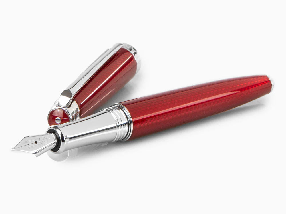 Caran d´Ache Léman Rouge Carmin Fountain Pen, Red, Rhodium, 4799.580 - Image 7