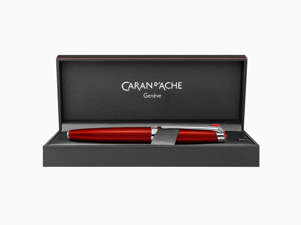 Caran d´Ache Léman Rouge Carmin Fountain Pen, Red, Rhodium, 4799.580 - Image 9