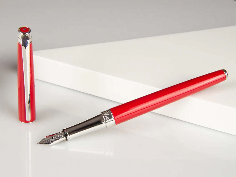 Caran d´Ache Léman Slim Scarlet Red Fountain Pen, Lacquer, 4791.770 - Image 2