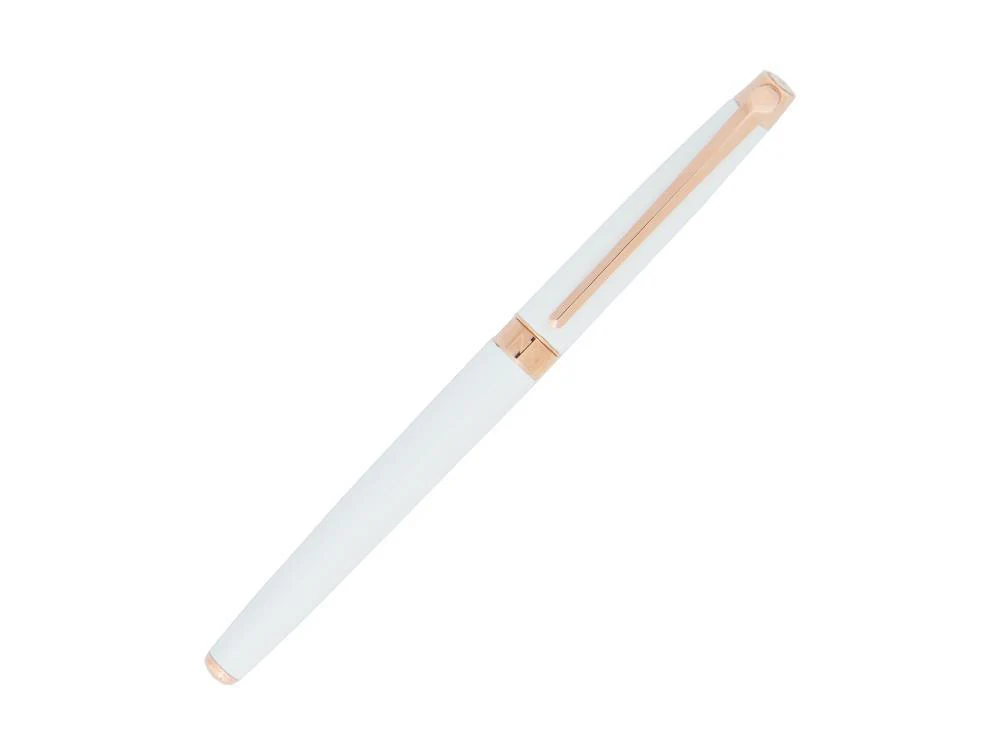 Caran d´Ache Léman Slim White Rosegold Rollerball pen, Lacquer, White, 4771.001 - Image 3