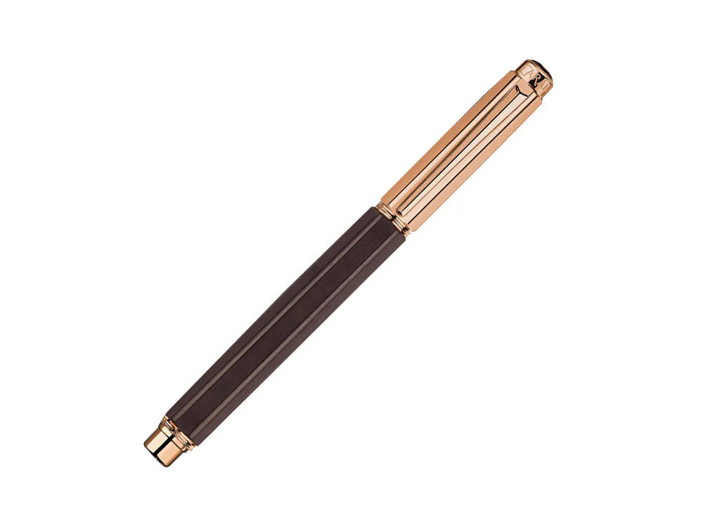 Caran d´Ache Varius Ebony Rollerball pen, PVD Rose Gold, Brown, 4470.142 - Image 3