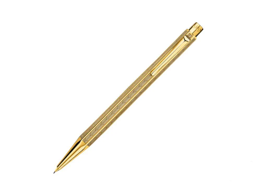 Caran d'Ache Ecridor ChevronMechanical pencil, Brass, Yellow, 4.208 - Image 2