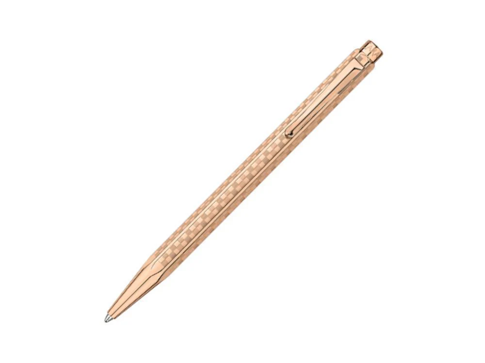 Caran d'Ache Ecridor Damier Ballpoint pen, Brass, Rose Gold, 898.567 - Image 2