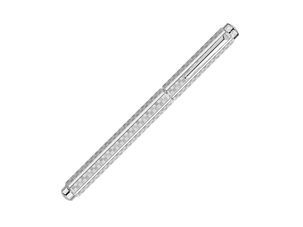 Caran d'Ache Ecridor Damier Fountain Pen, Silver, 958.566 - Image 3