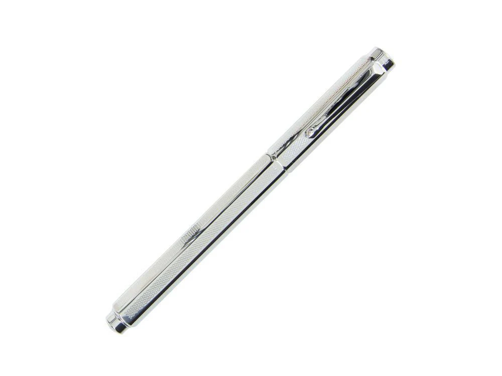 Caran d'Ache Ecridor Retro Fountain Pen, Palladium, Silver, 958.485 - Image 2