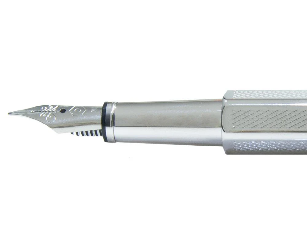Caran d'Ache Ecridor Retro Fountain Pen, Palladium, Silver, 958.485 - Image 6
