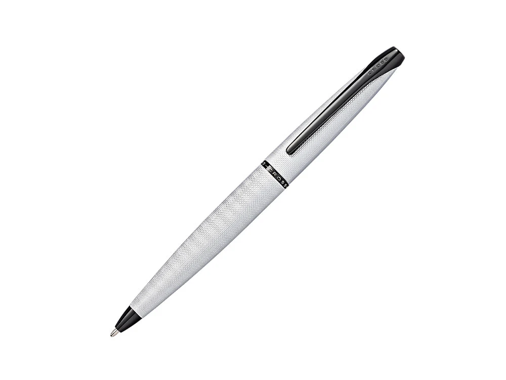 Cross ATX Ballpoint pen, PVD Chrome, Silver, Brushed, Black PVD Trims, 882-43 - Image 2