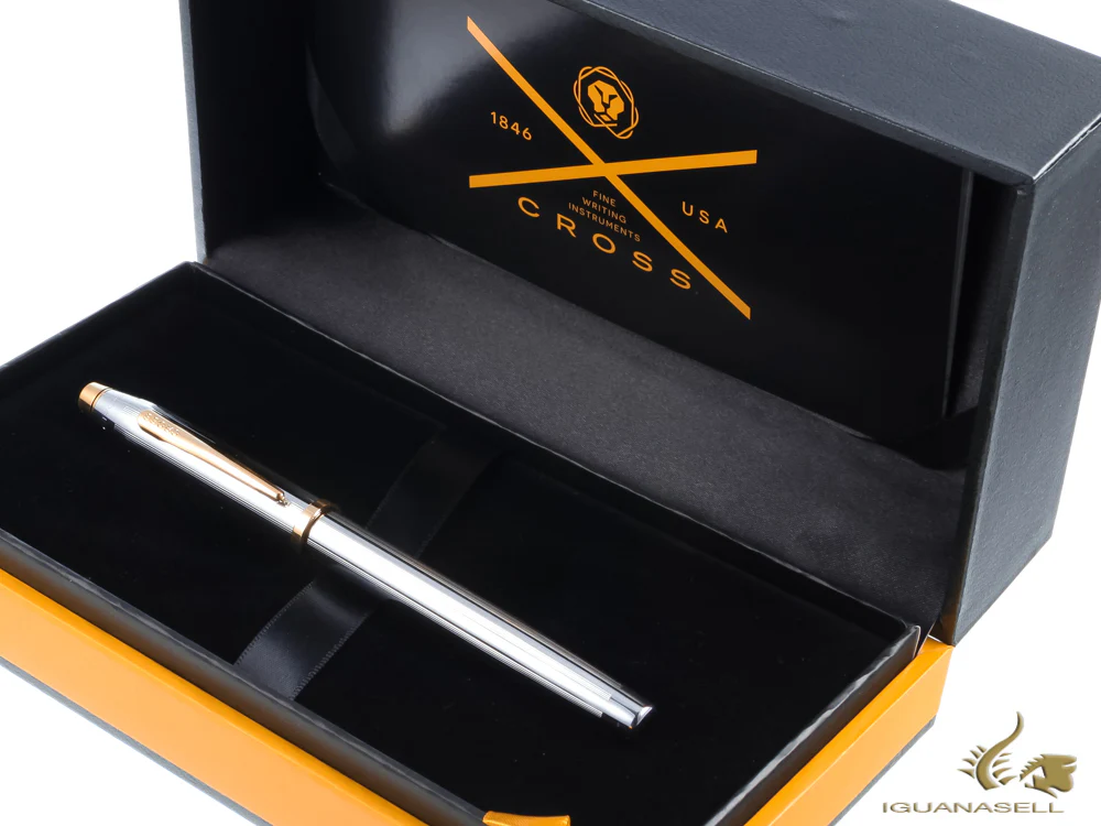 Cross Century II Medalist Fountain Pen, Brushed chrome, 23K Gold plated - Image 10