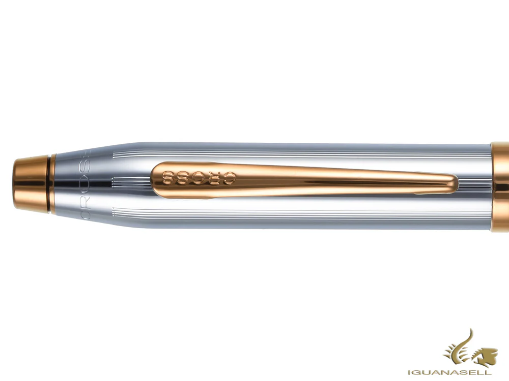 Cross Century II Medalist Fountain Pen, Brushed chrome, 23K Gold plated - Image 5