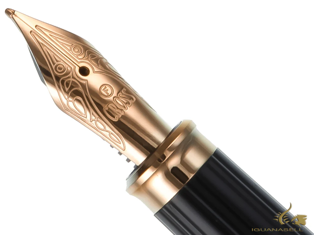 Cross Century II Medalist Fountain Pen, Brushed chrome, 23K Gold plated - Image 6