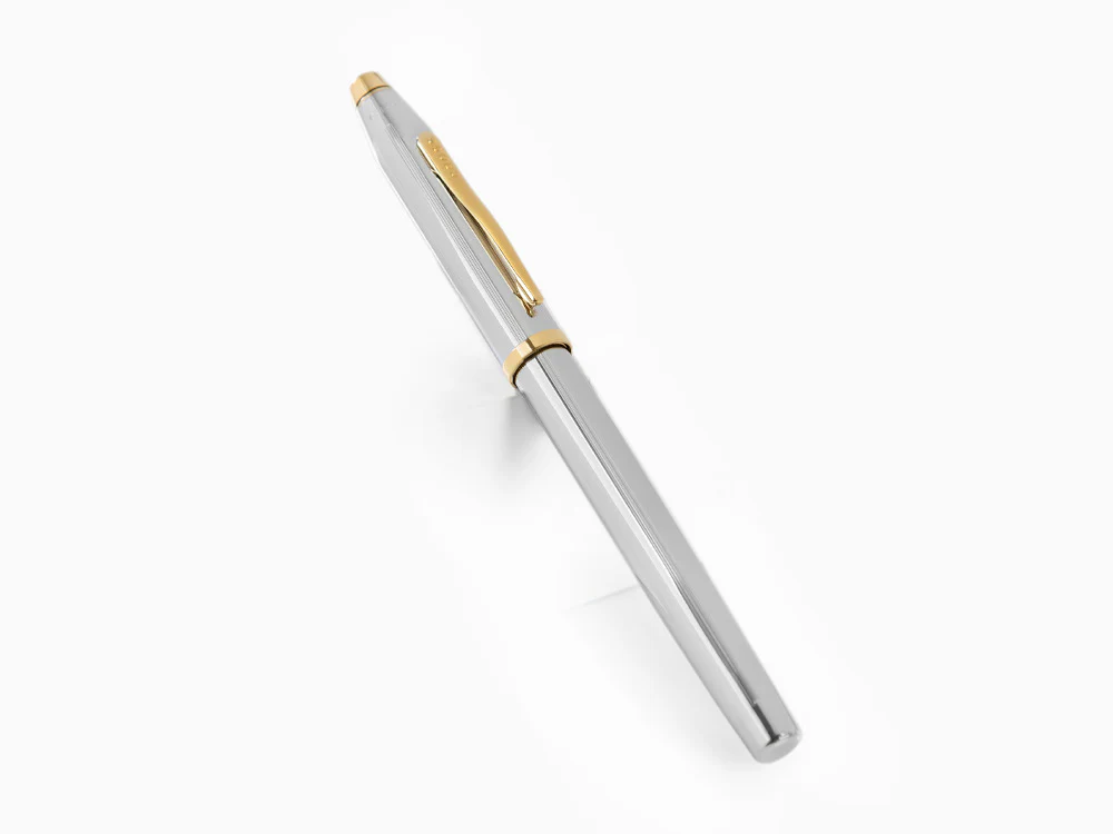 Cross Century II Medalist Rollerball pen, Chrome, Silver, 23K Gold plated - Image 3